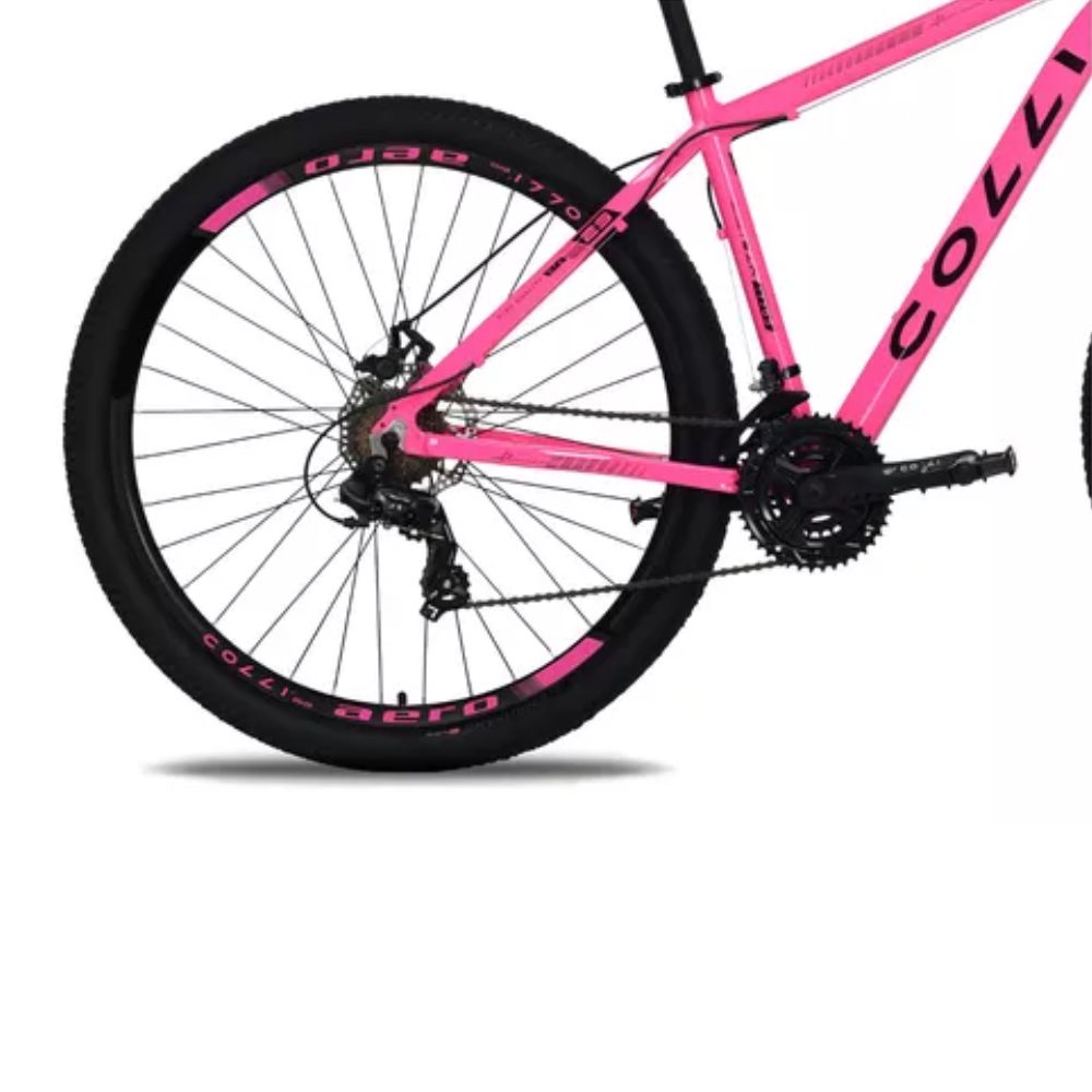 Bicicleta Colli Toronto Rosa Neon Aluminio Aro 29 Disco-shimano 21M