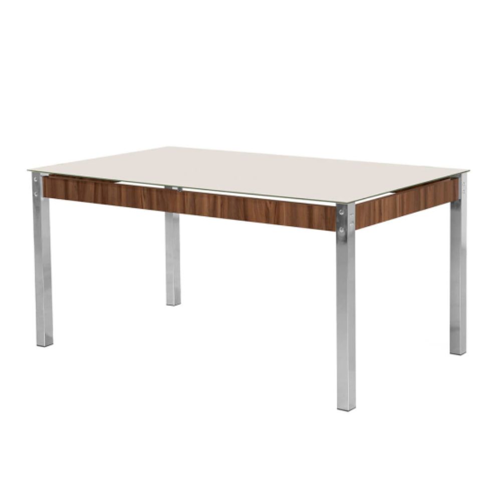 Conjunto de Mesa Aço Nobre CR Formato Raissa com 6 Cadeiras 1,60 x 0,90 m