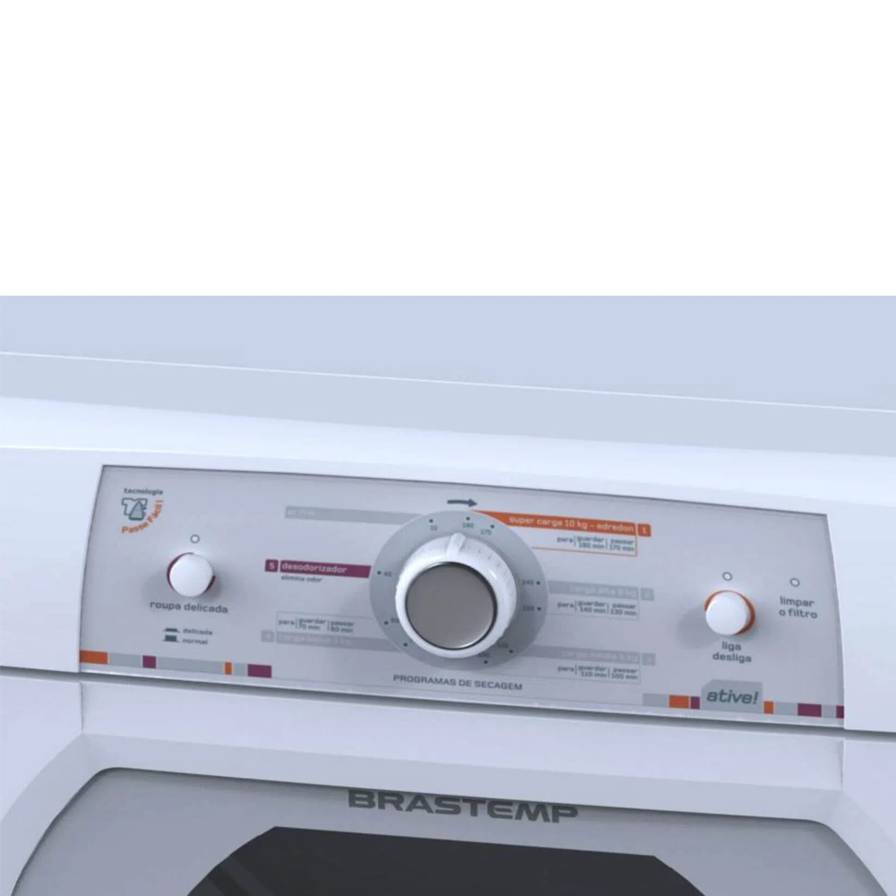Secadora Brastemp Ative! Piso 10 Kg BSR10AB
