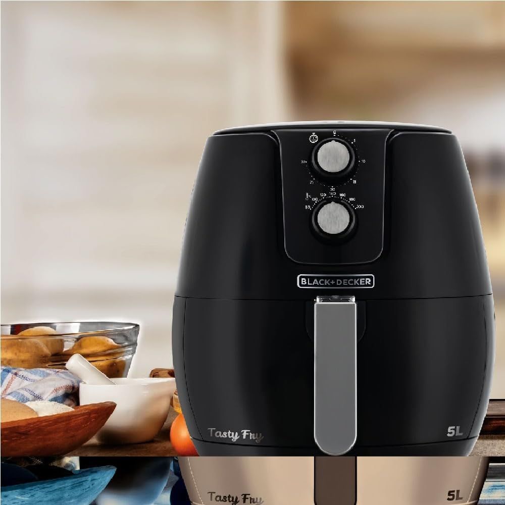 Fritadeira Air Fryer Black &amp; Decker Sem Óleo 5L 1400W 220V