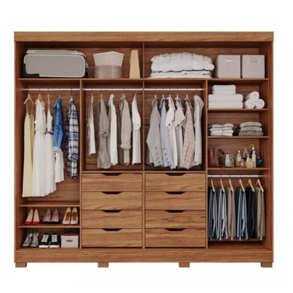 Guarda-Roupa Panan Florença 2 Portas com Espelho e Pés