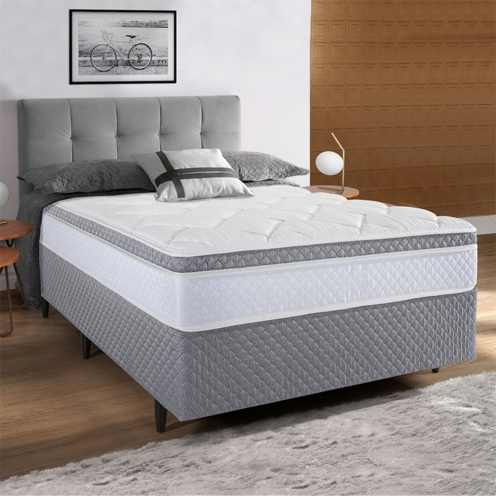 Box Herval Toledo One S/ Pillow Molas Ensacadas 138x188x056