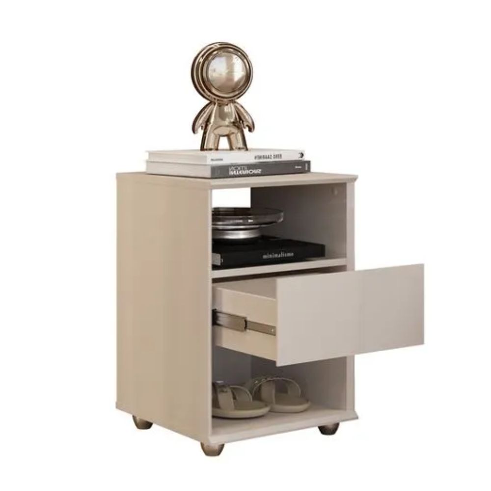 Mesa de Cabeceira Lara Off White