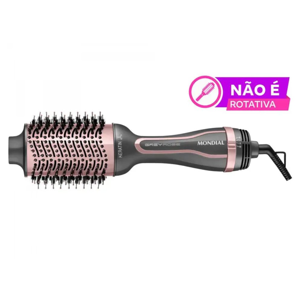 Escova Secadora Mondial ES-11-BI Bivolt Rose