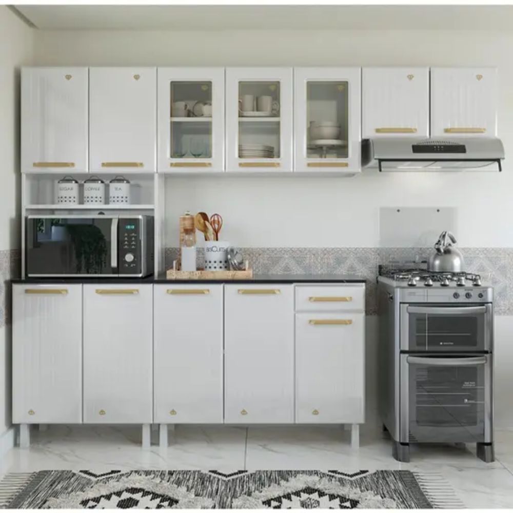 Cozinha Compacta Telasul Diamante 4 Peças Branca