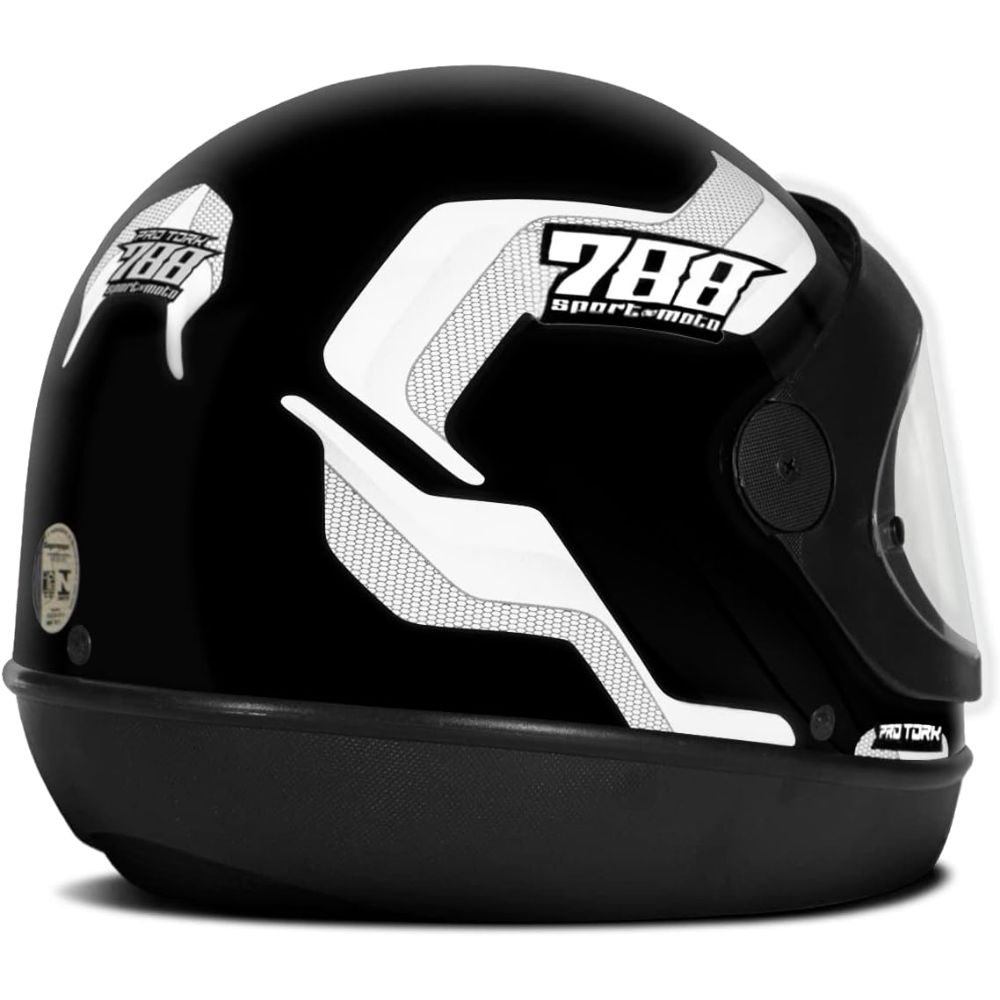 CAPACETE FECHADO PRO TORK SPORT MOTO 788 VARIEDADES DE CORES TAM. 60