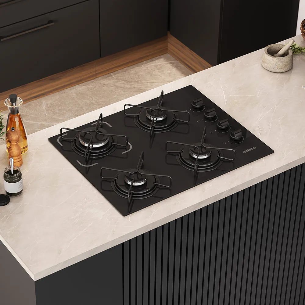 Cooktop Itatiaia Essencial 4 Bocas - Preto