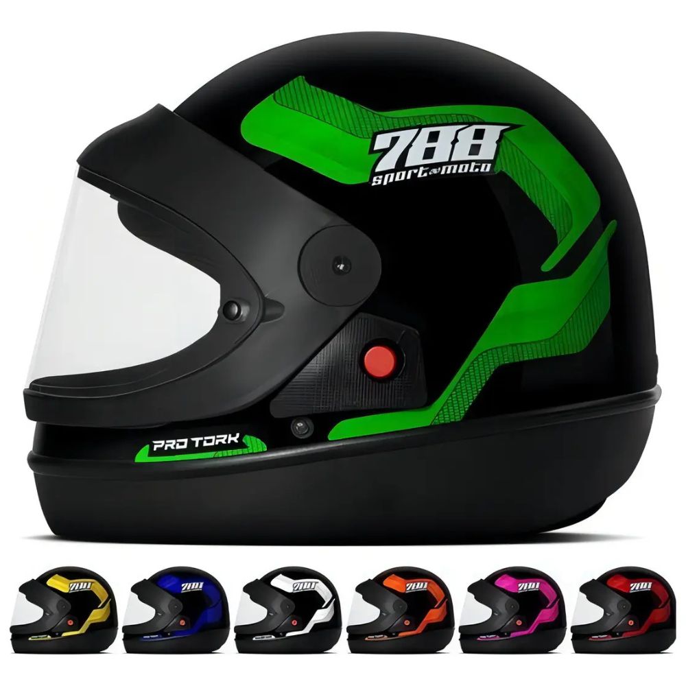 Capacete Fechado Pro Tork Sport Moto 788 Varias Cores Tam.58