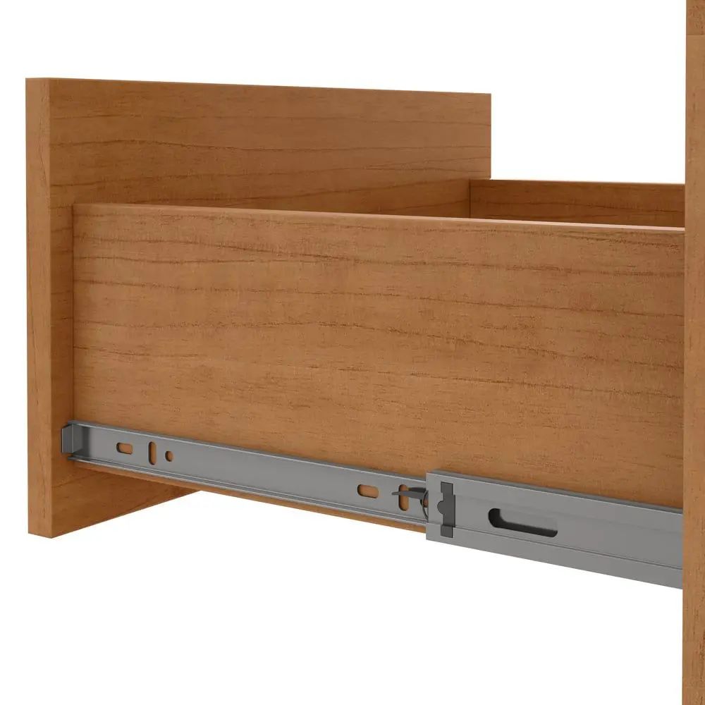Cômoda Lopas Da Vinci 6 Gavetas 1 Porta Amêndoa Clean
