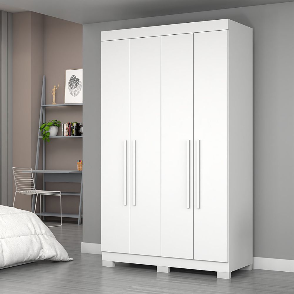 Guarda Roupa Josan Noronha 4 Portas Branco