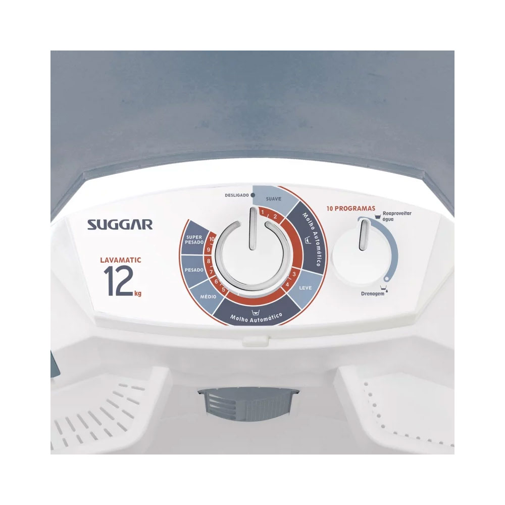 Lavadora De Roupas Suggar Lavamatic 12KG LC1242 Branco 220v