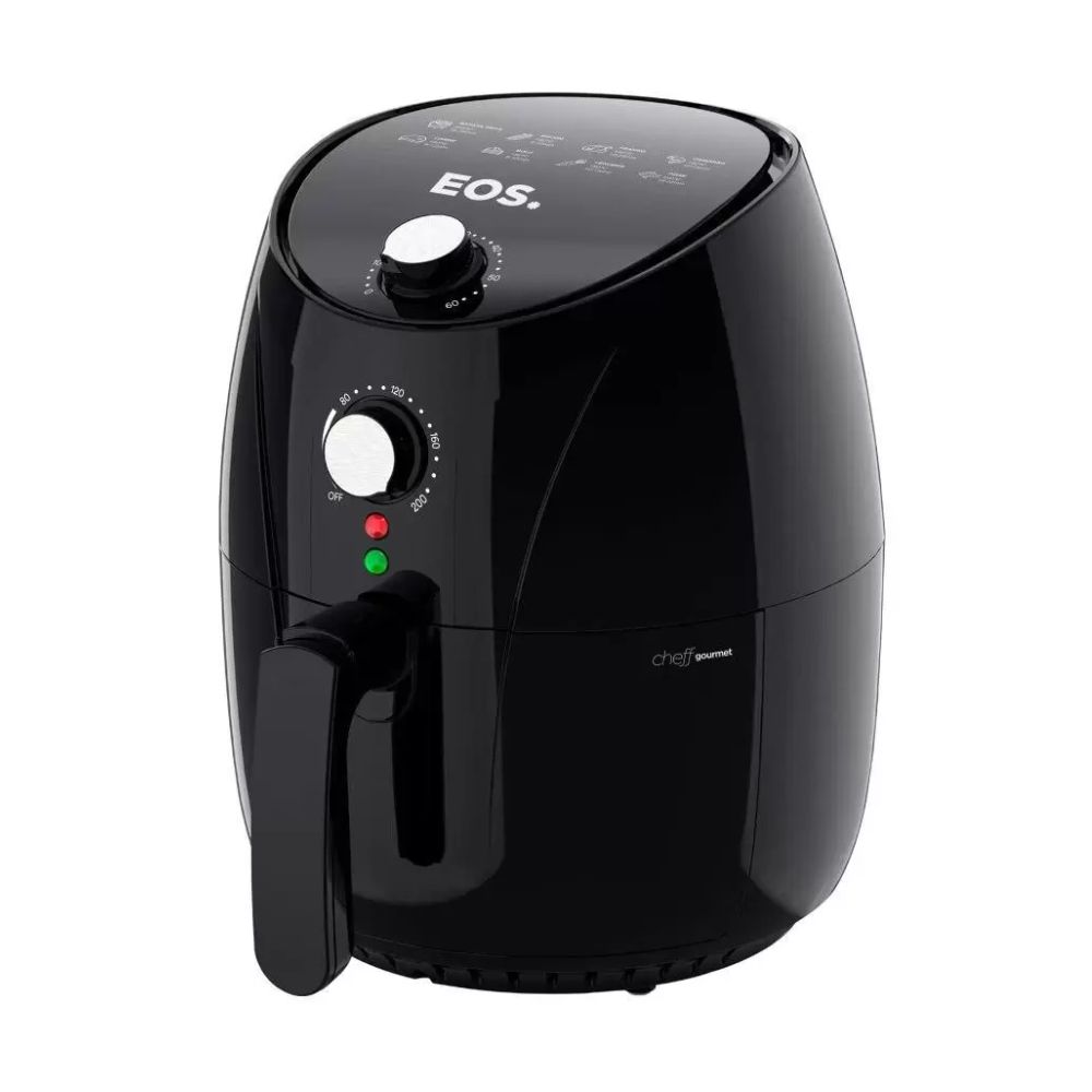 Fritadeira Sem Óleo Air fryer EOS Chef Gourmet 4 Litros Preto EAF40P 220V