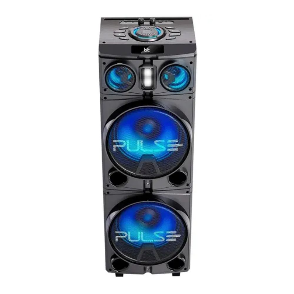 Caixa de Som Pulse Multilaser Storm 2 Double 10 SP514 1500W