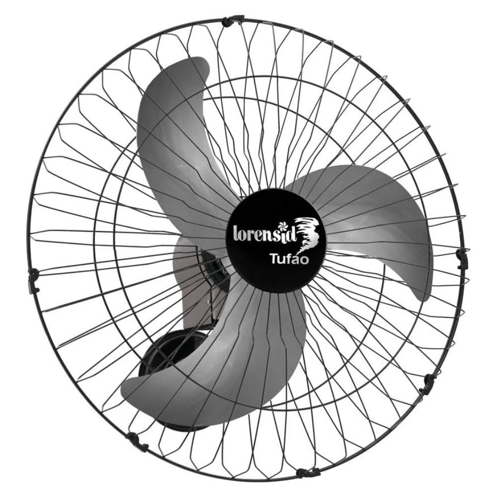 Ventilador de Parede 60cm Preto Bivolt Lorensid Tufão