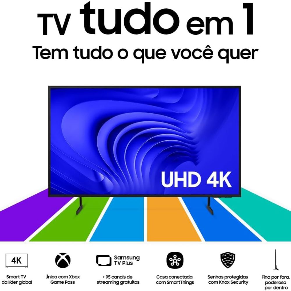 Smart TV Samsung LED 50 Polegadas UN50DU7700GXZD Crystal 4K