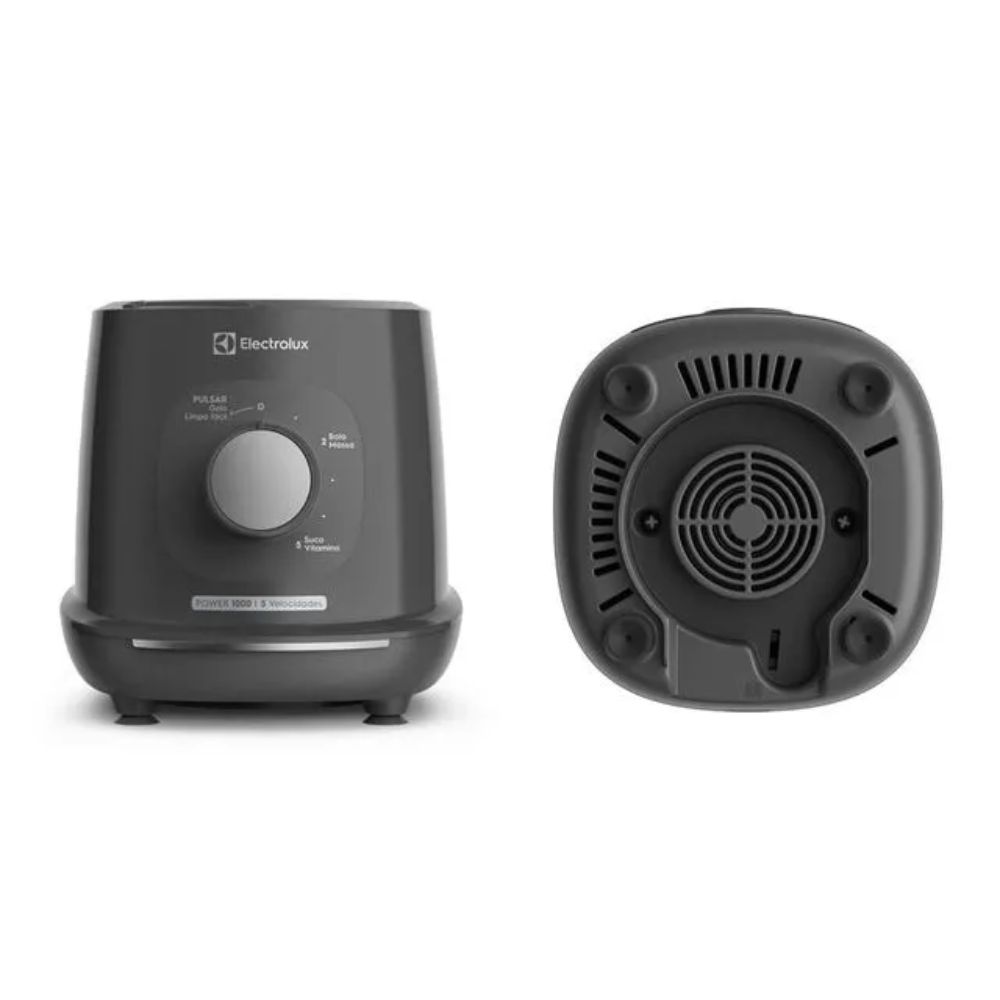Liquidificador Electrolux 1000W 2.7L Efficient TriForce 5 Velocidades Cinza