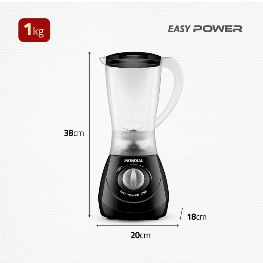 Liquidificador Mondial L-550B Preto