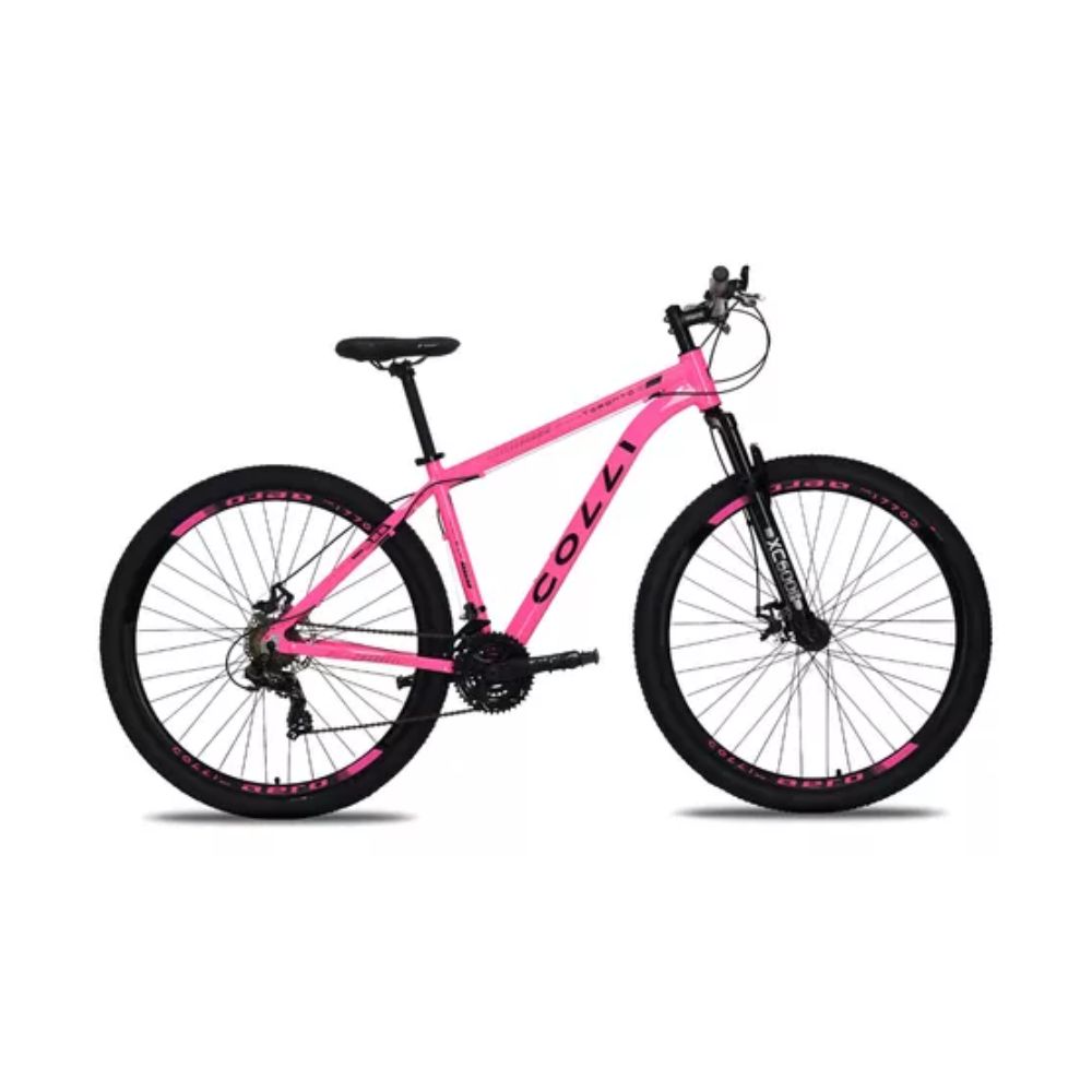 Bicicleta Colli Toronto Rosa Neon Aluminio Aro 29 Disco-shimano 21M