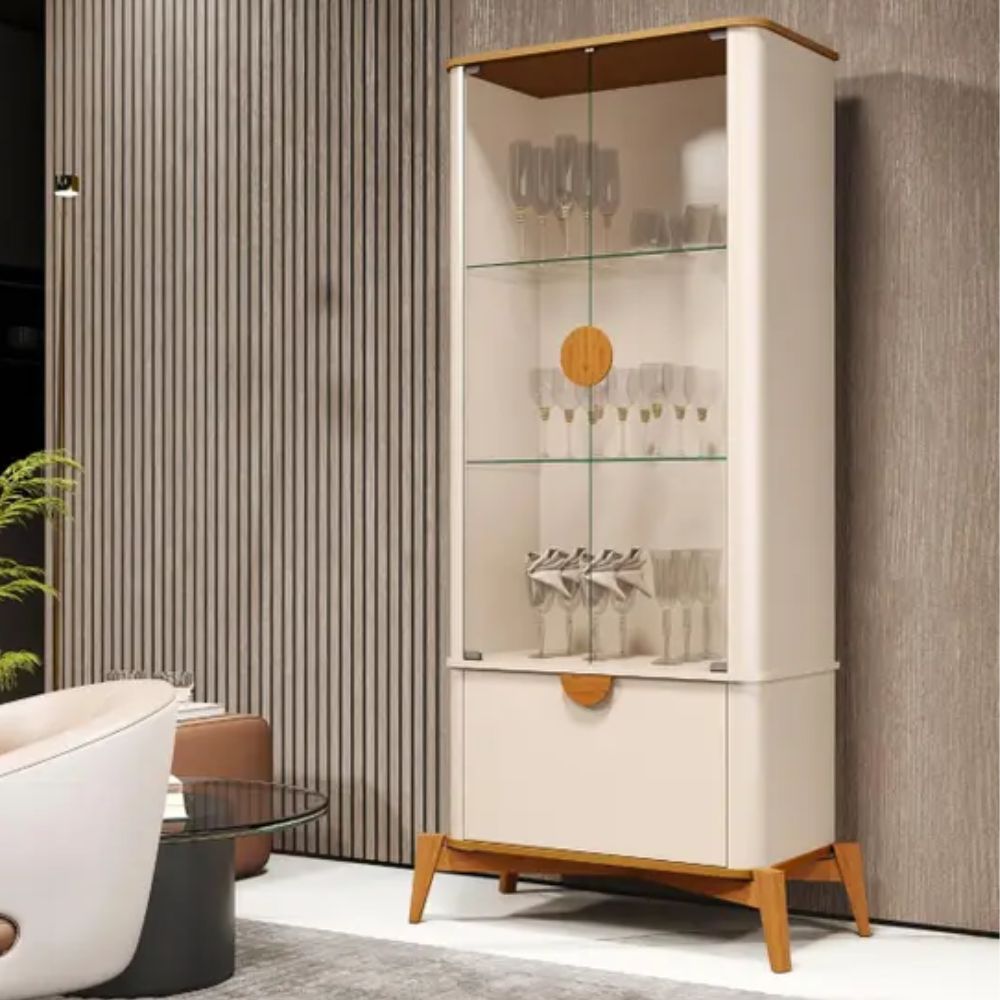 Cristaleira Bechara Buriti Off White/Nature