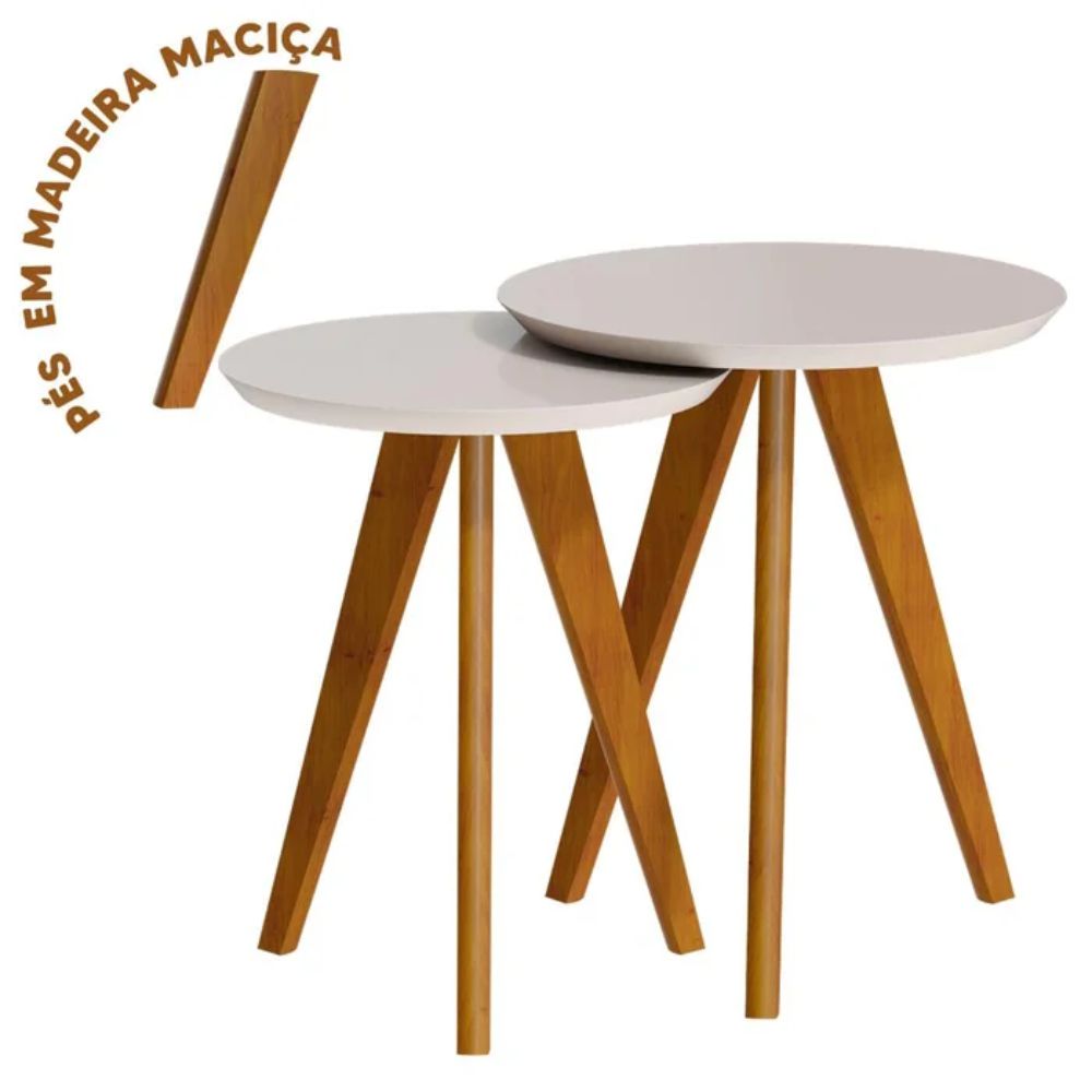 Mesa Imcal Classic Lateral Redonda 60411 Off White
