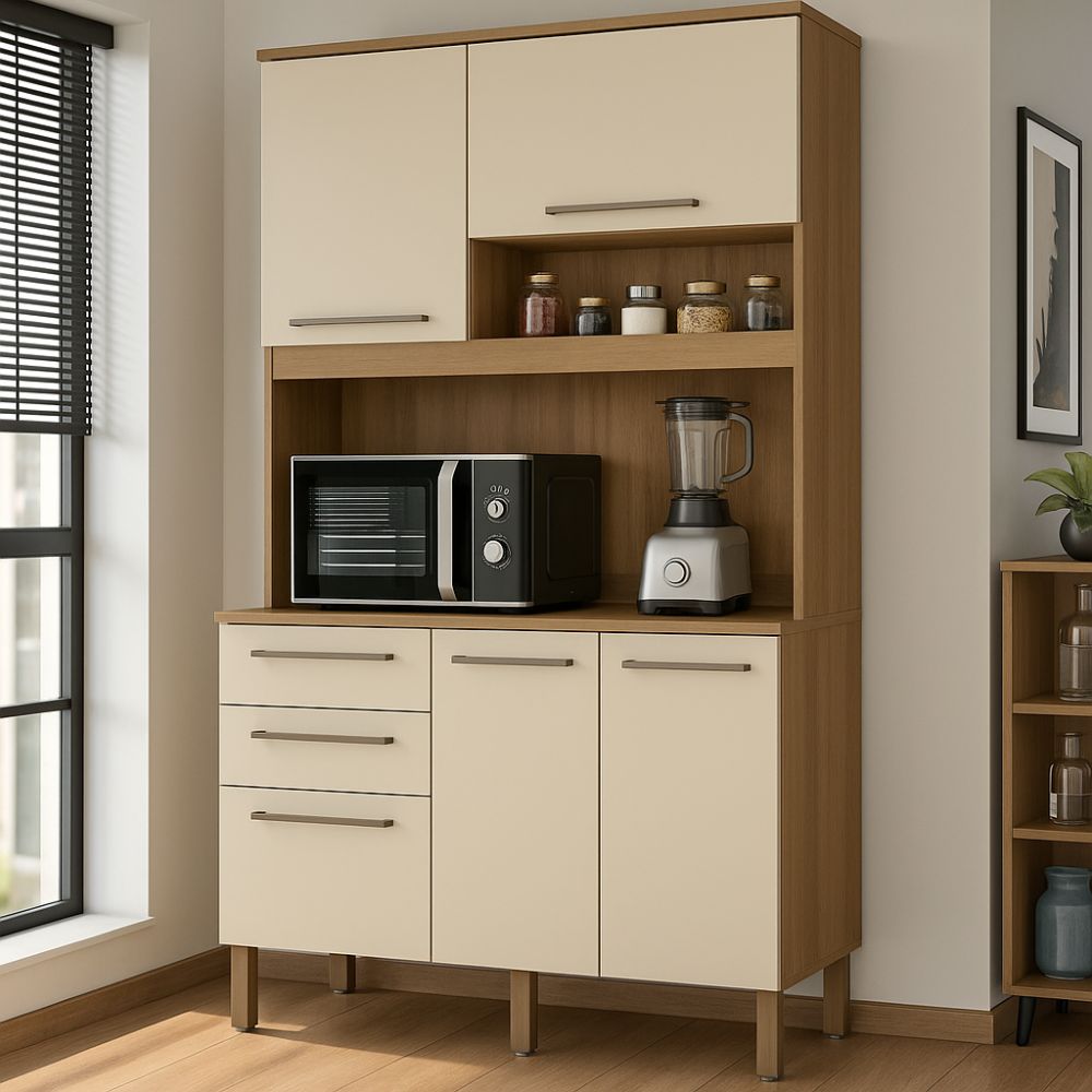 Kit Cozinha Madine Prisma Lâmina 1,20 Mel/Arenas