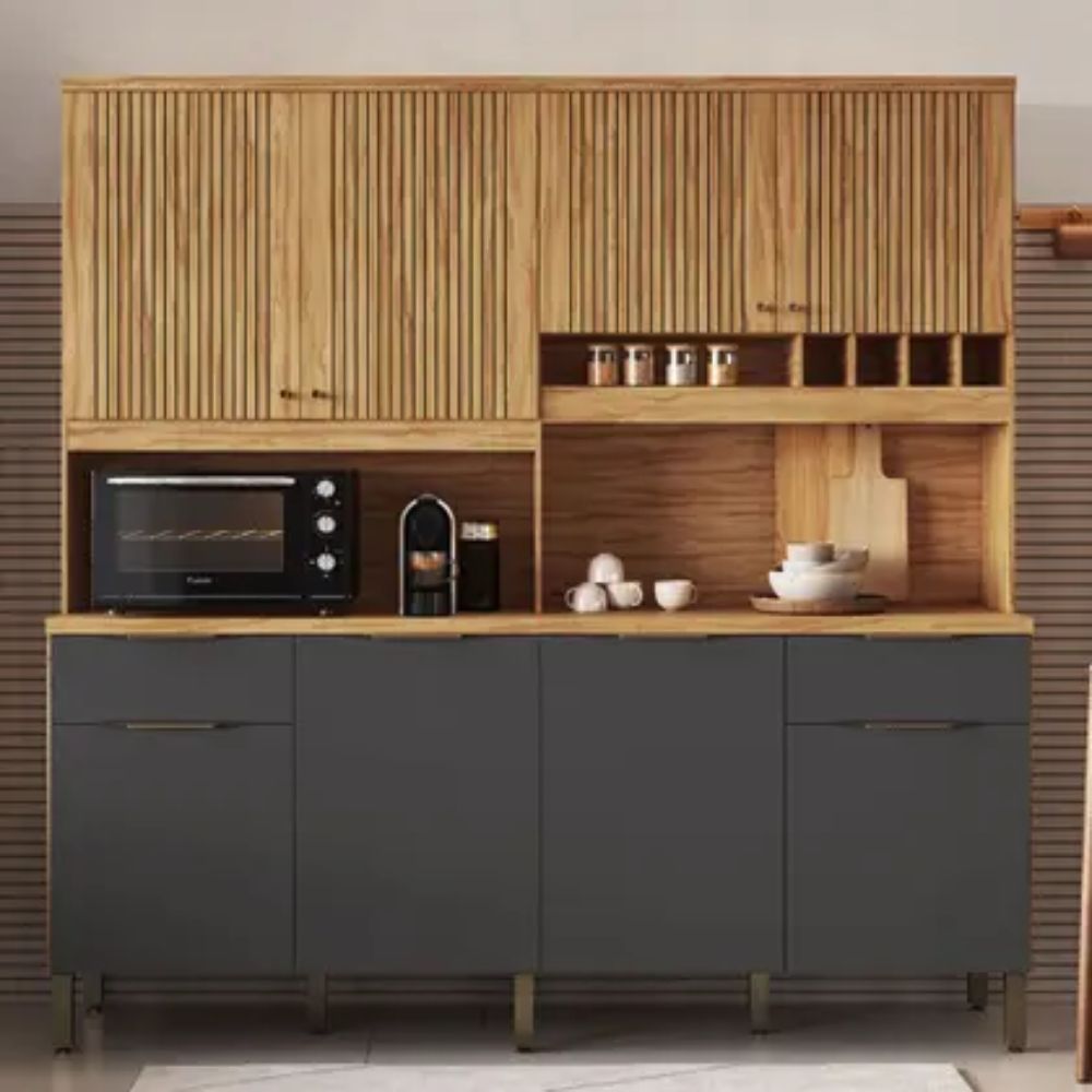 Cozinha Compacta 8 Portas 2 Gavetas Ronipa Concord