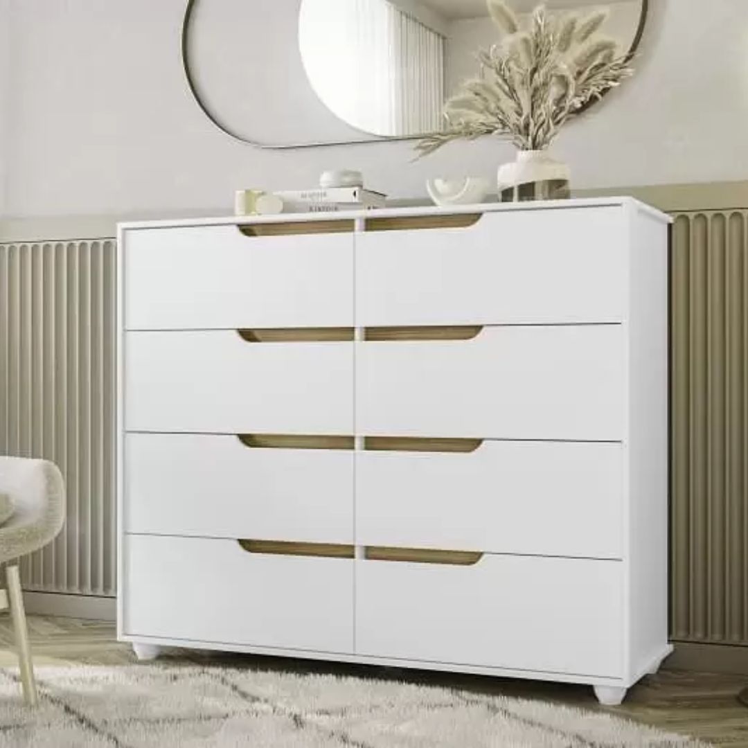 Comoda Albatroz Doble 1115.247 Branco Fosco/nature