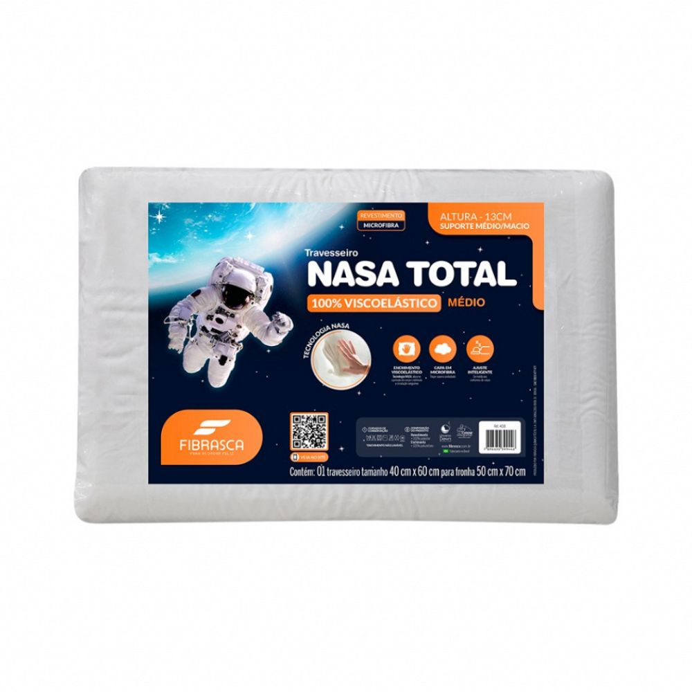 Travesseiro Fibrasca Nasa Total Médio