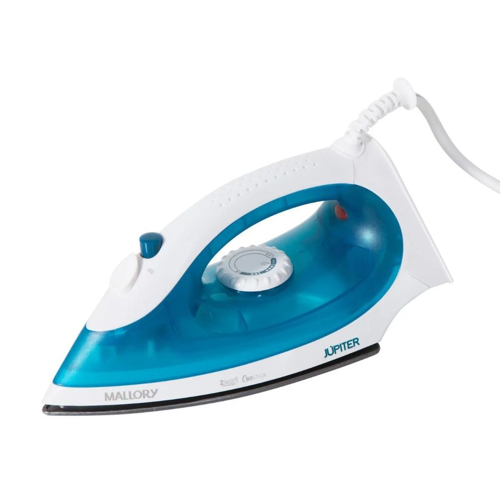 Ferro De Passar a Vapor Mallory Júpiter Branco E Azul