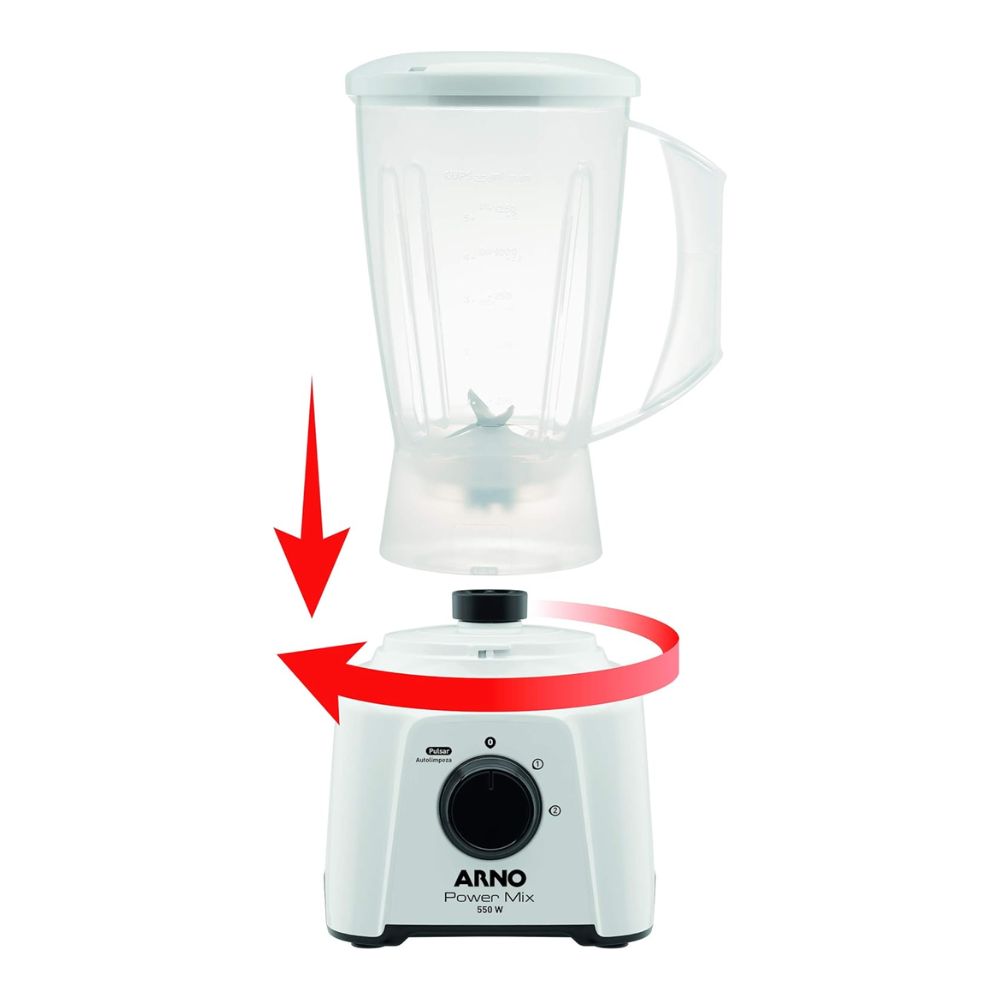 Liquidificador Arno Power LQ12 Branco 2 Velocidades 220V