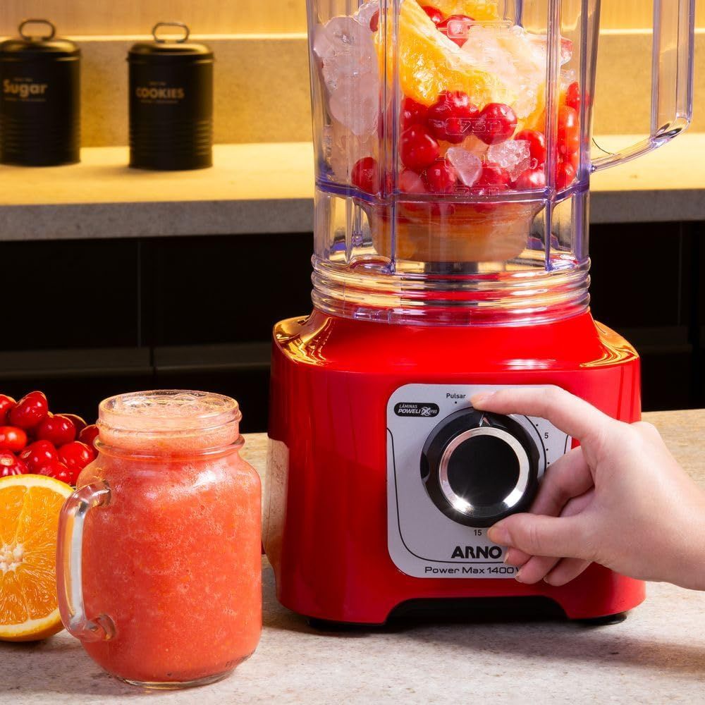 Liquidificador Arno Vermelho Power Max 1400W LN63