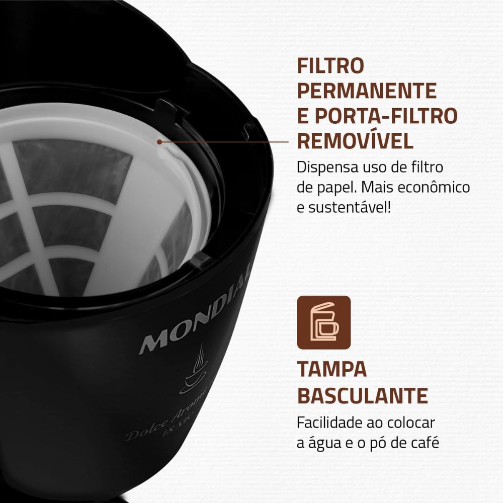 Cafeteira Mondial C-30-18X-FB Preta