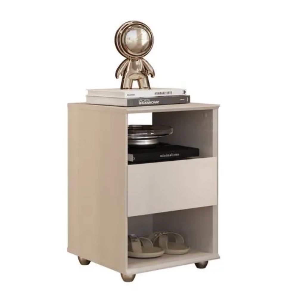 Mesa de Cabeceira Lara Off White