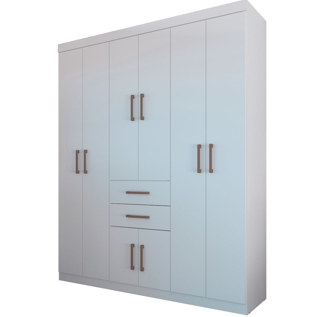 Guarda Roupa Santos Andira Verona 8.2 C/pes Branco