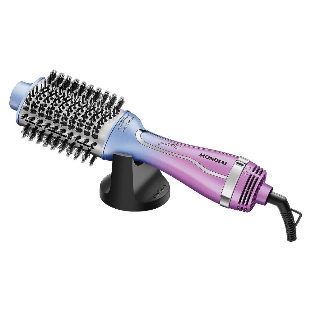 Escova Secadora By Juliette, Mondial, Azul/Rosa, 1200W, Bivolt