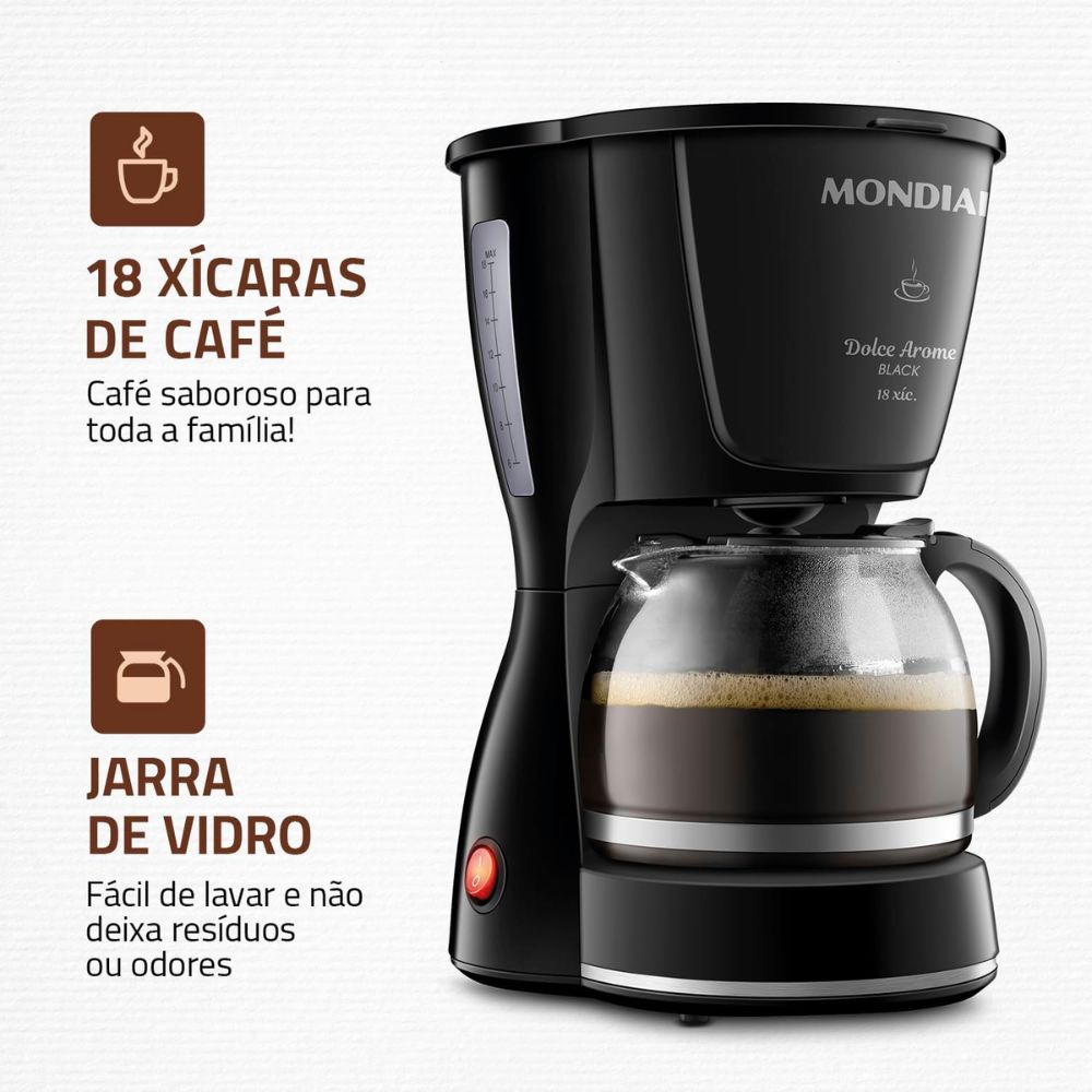 Cafeteira Mondial C-30-18X-FB Preta
