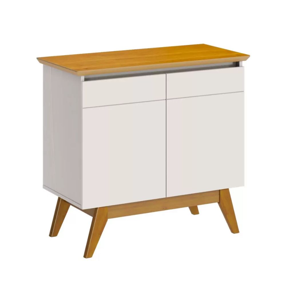 Buffet Classic 2 Portas Off White com Nature Imcal Móveis