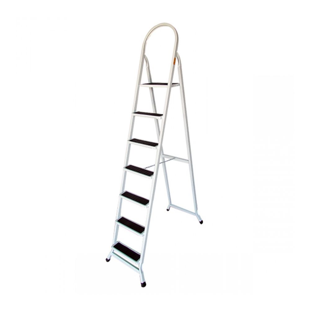 Escada Utilaco Retangular 7 Degraus Branco/Preto