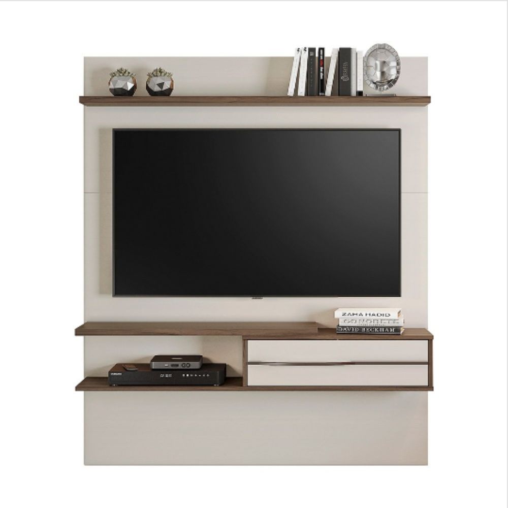 Painel Notavel Nt 1155 Off White/ Nogal Trend