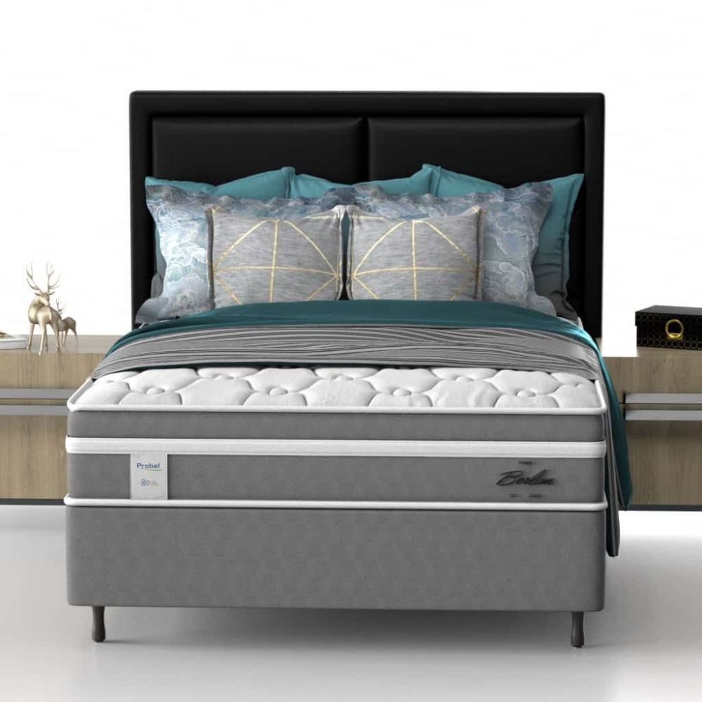 Box Probel Berlim Ep Base Cinza 158x198x68cm