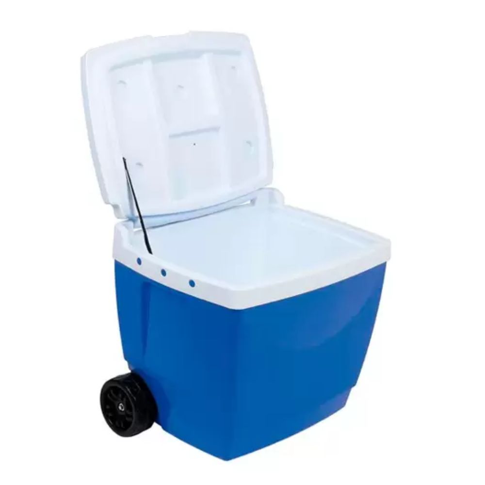 Caixa Térmica 42 Litros com Rodas Azul MOR