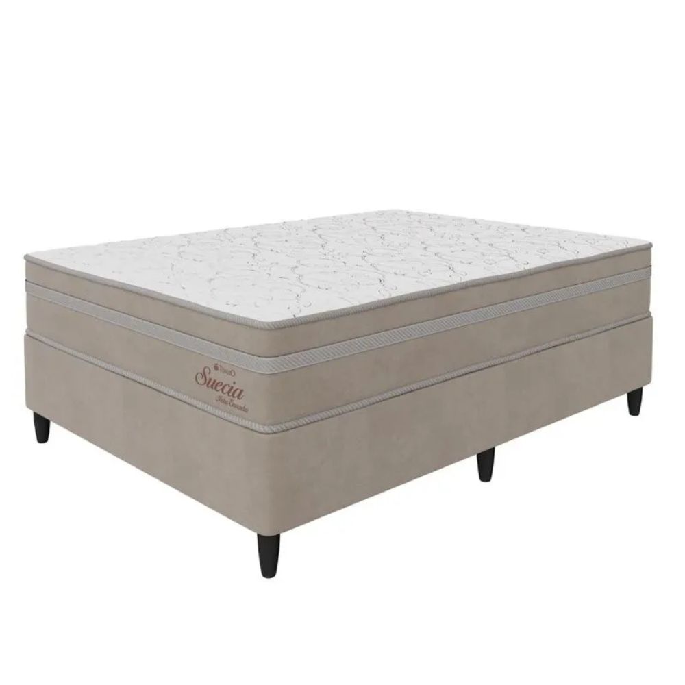 Cama Box Topázio Suécia Molas Ensacadas 138x188x52