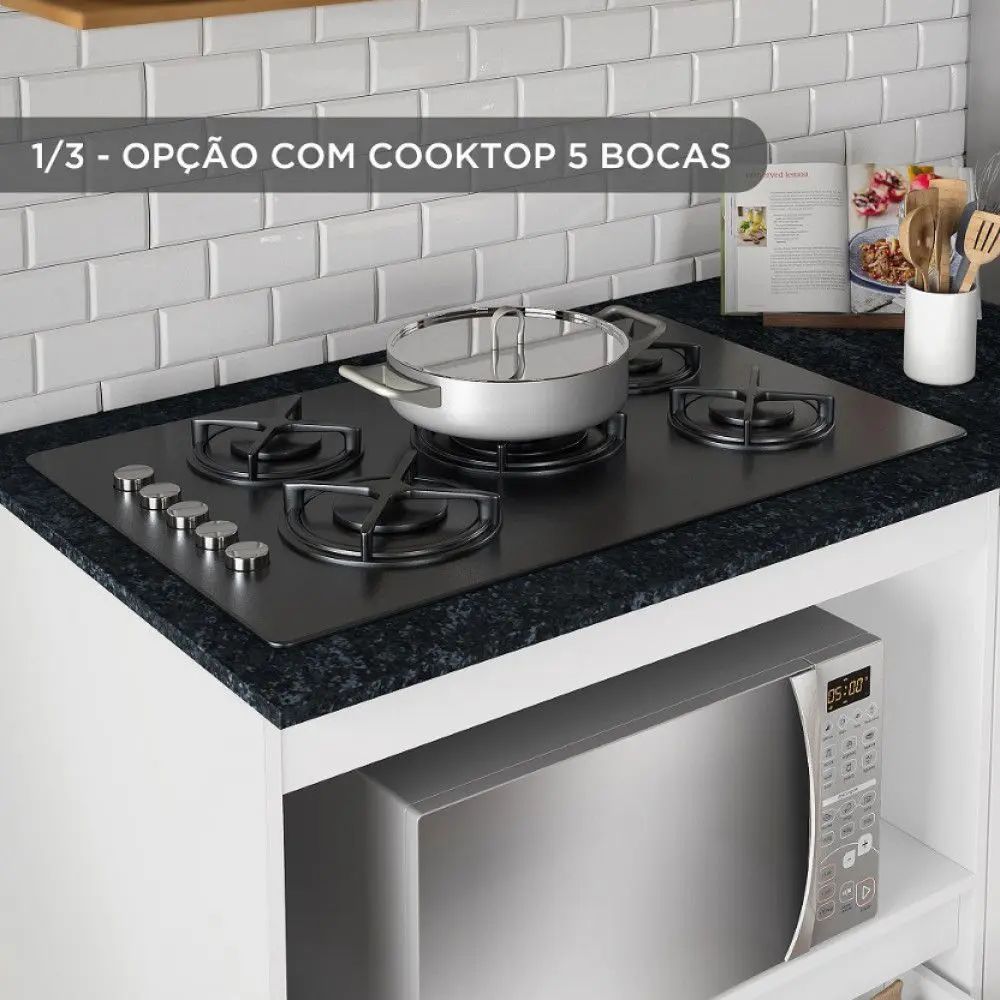 Balcao Notavel Cooktop Nt 3050 Ref 134 Branco New