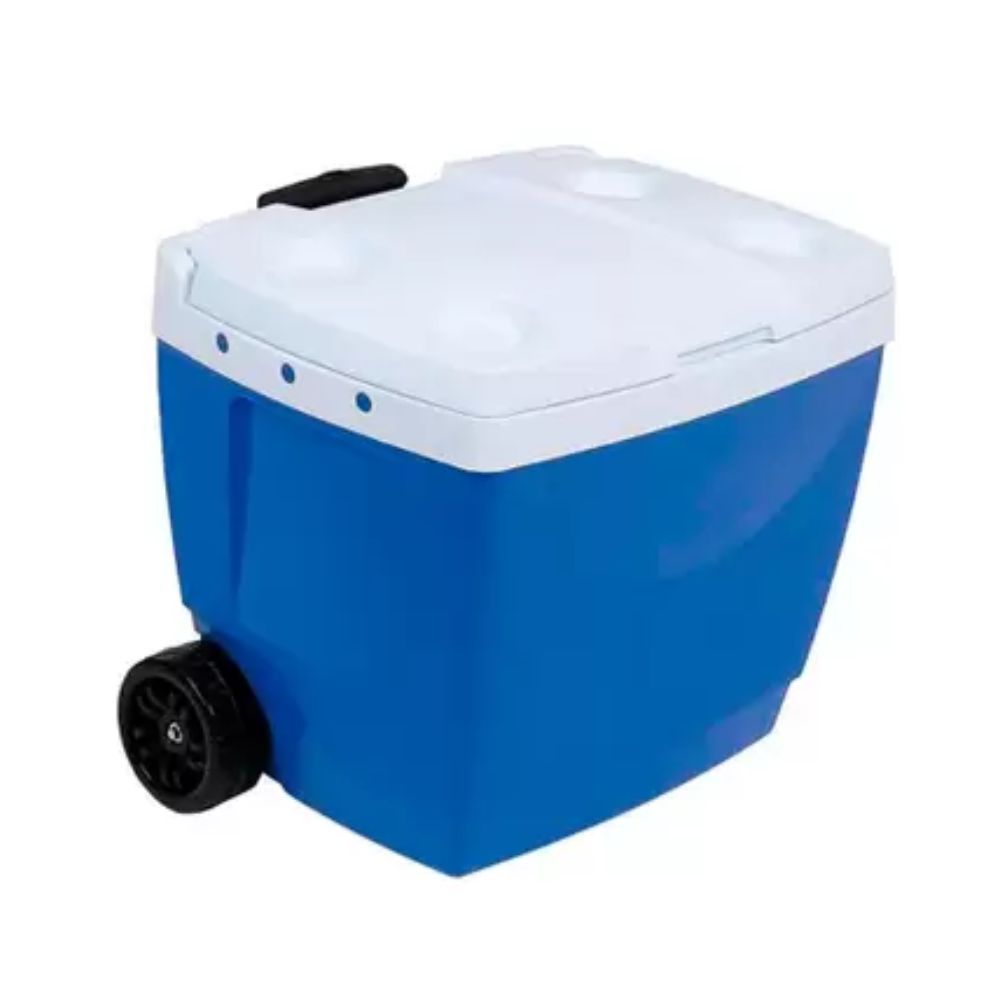 Caixa Térmica 42 Litros com Rodas Azul MOR