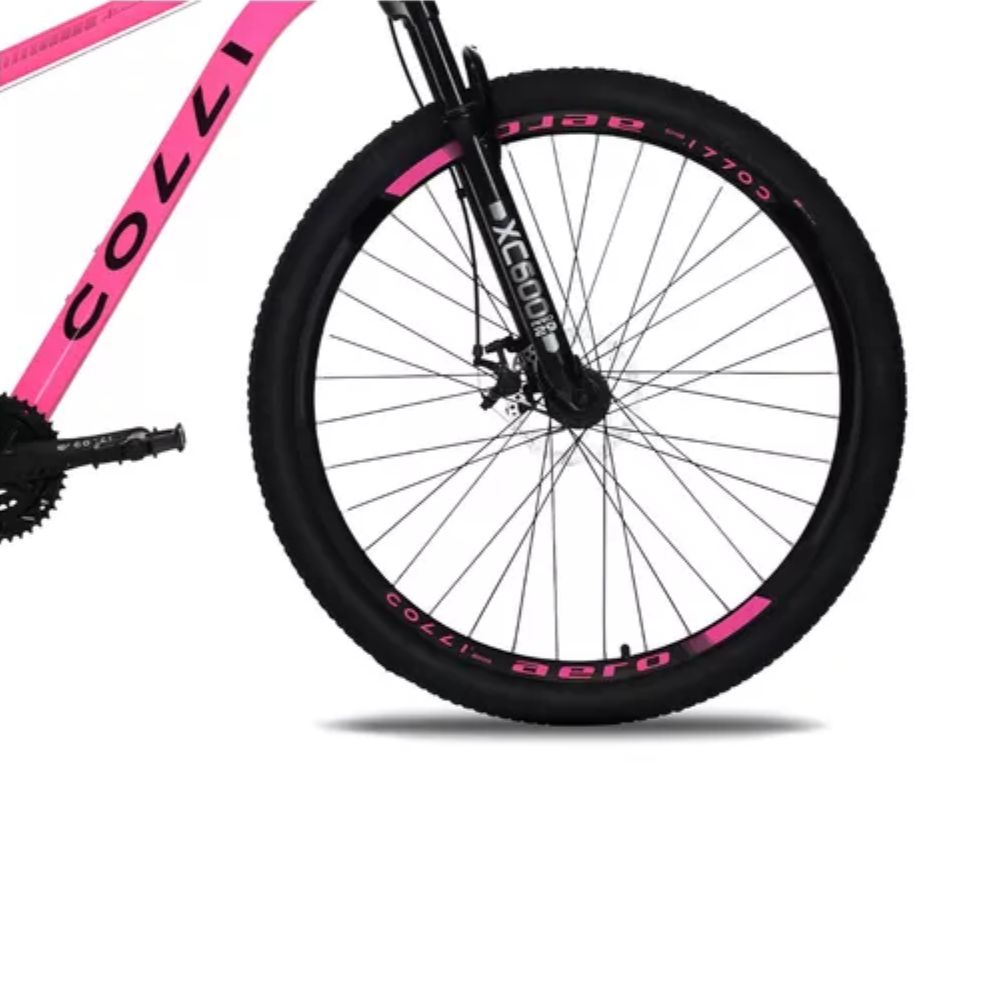 Bicicleta Colli Toronto Rosa Neon Aluminio Aro 29 Disco-shimano 21M