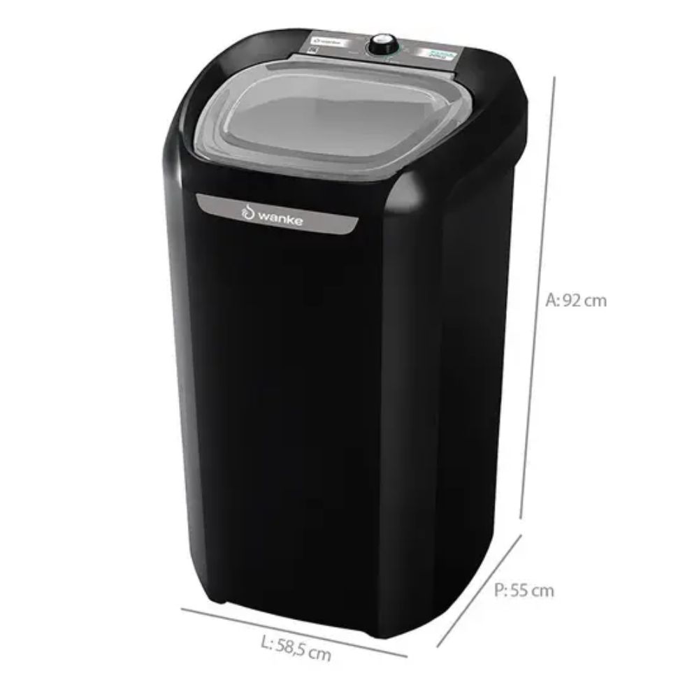 Lavadora Wanke Premium LWBE201T 20kg Preto