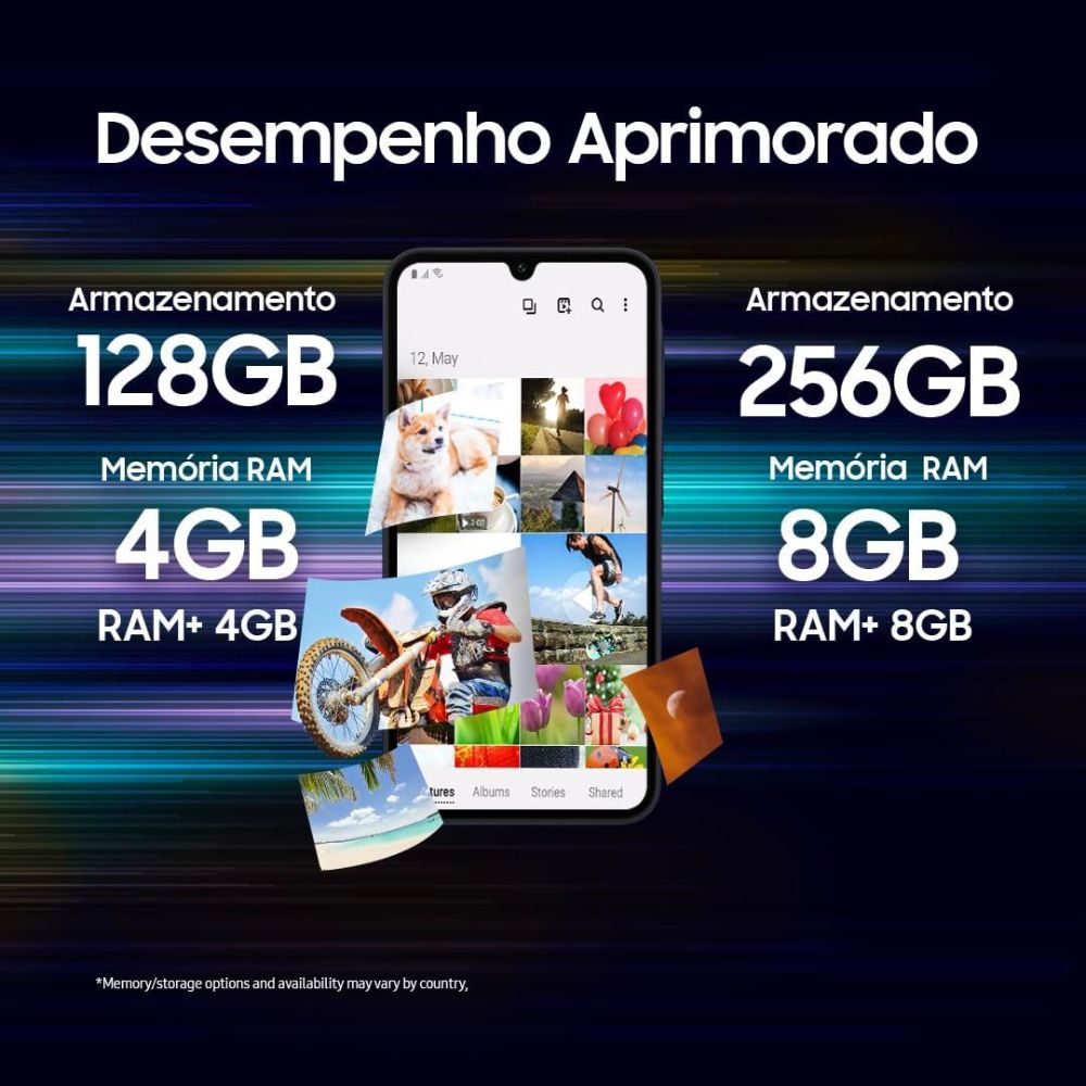 Smartphone Samsung Galaxy A15 4G 256GB Azul Claro