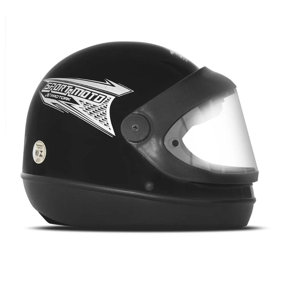Capacete Protork SM Sport Moto Tamanho 60 Preto