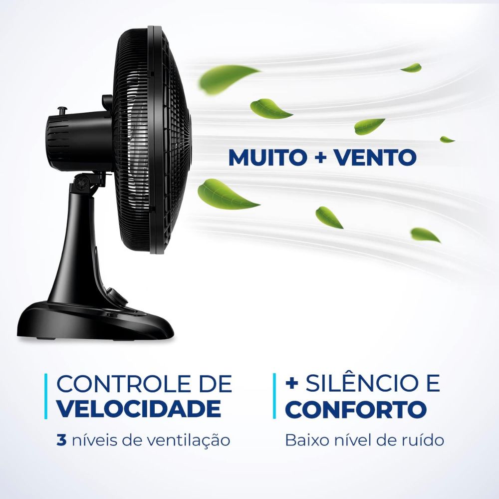 Ventilador Mondial 40cm Super Power VSP-40-B 6 Pas 40W