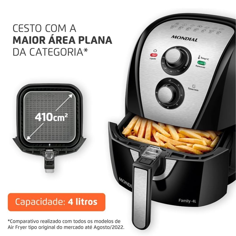 Air Fryer Mondial Digital 4L AFN-40-BI
